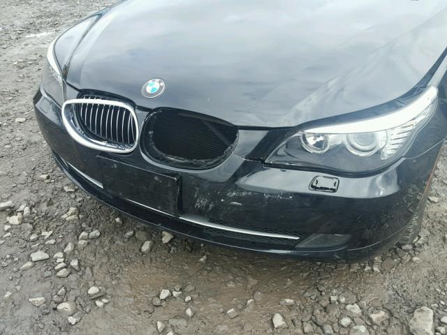 WBANV13588CZ57715 - 2008 BMW 528 XI BLACK photo 9