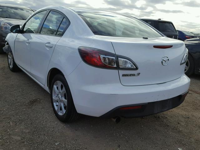 JM1BL1SF1A1165378 - 2010 MAZDA 3 I WHITE photo 3