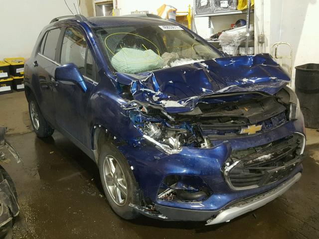 3GNCJPSB3HL155164 - 2017 CHEVROLET TRAX 1LT BLUE photo 1