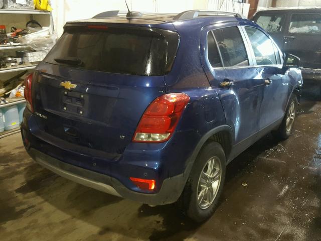 3GNCJPSB3HL155164 - 2017 CHEVROLET TRAX 1LT BLUE photo 4