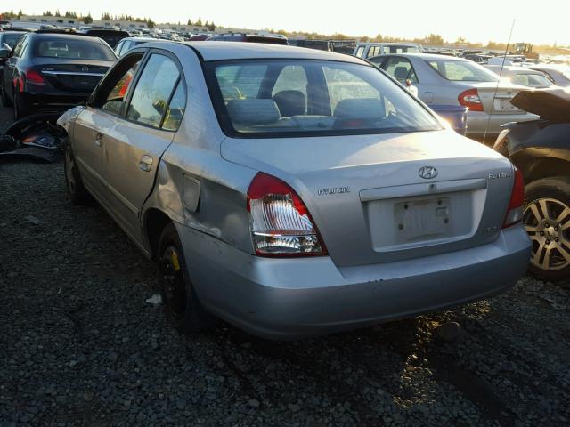 KMHDN45D01U068200 - 2001 HYUNDAI ELANTRA GL SILVER photo 3