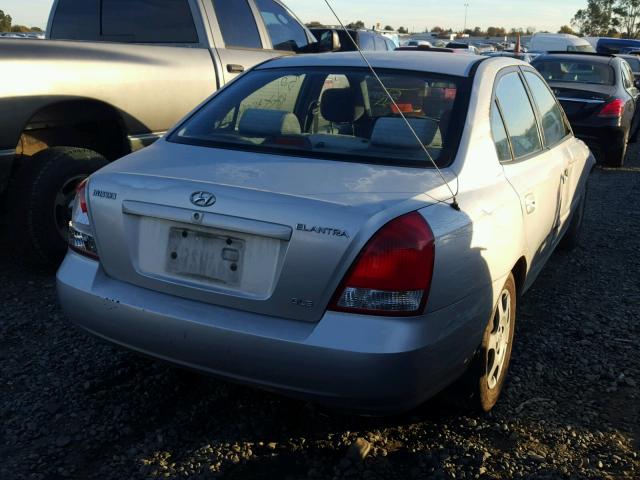 KMHDN45D01U068200 - 2001 HYUNDAI ELANTRA GL SILVER photo 4