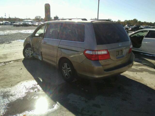 5FNRL38657B402407 - 2007 HONDA ODYSSEY EX TAN photo 3