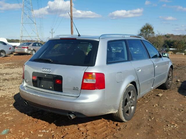 WAUVT64BX2N113436 - 2002 AUDI A6 3.0 AVA SILVER photo 4
