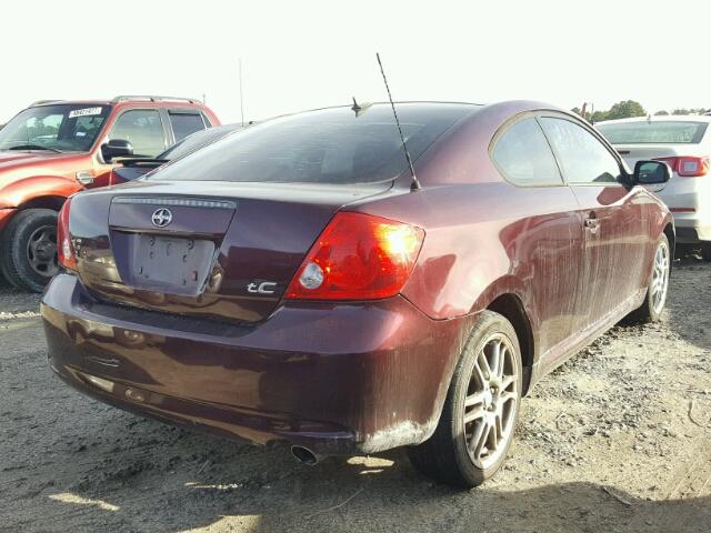 JTKDE177150034539 - 2005 TOYOTA SCION TC BURGUNDY photo 4