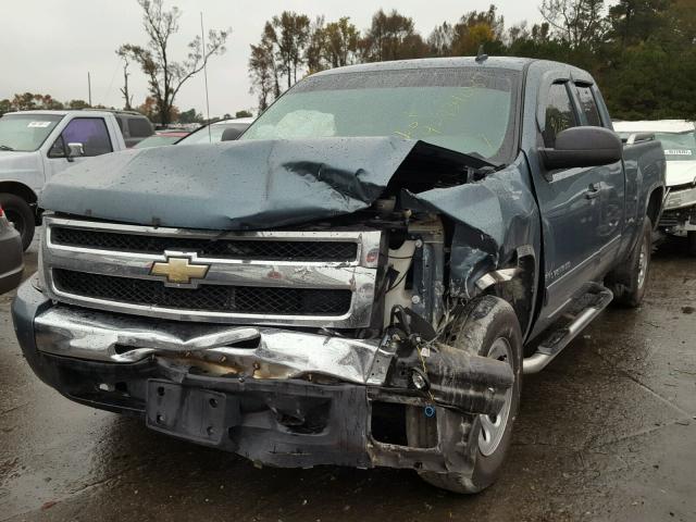 1GCEC19C39Z205241 - 2009 CHEVROLET SILVERADO BLUE photo 2