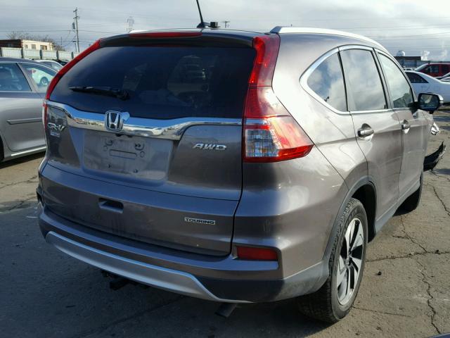 5J6RM4H95GL047677 - 2016 HONDA CR-V TOURI GRAY photo 4