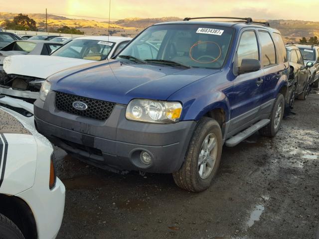 1FMYU03136KB77596 - 2006 FORD ESCAPE XLT BLUE photo 2