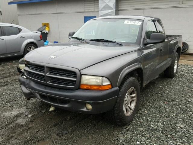 1B7GL32X62S625169 - 2002 DODGE DAKOTA SPO CHARCOAL photo 2