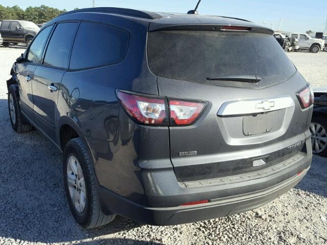 1GNKRFKD1EJ227479 - 2014 CHEVROLET TRAVERSE L GRAY photo 3