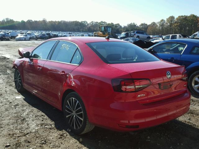 3VWB17AJ3GM249614 - 2016 VOLKSWAGEN JETTA SPOR RED photo 3