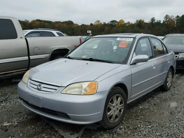 2HGES26723H612105 - 2003 HONDA CIVIC EX SILVER photo 2