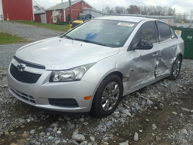 1G1PC5SH3B7112705 - 2011 CHEVROLET CRUZE LS SILVER photo 2