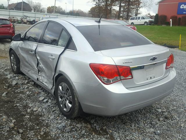 1G1PC5SH3B7112705 - 2011 CHEVROLET CRUZE LS SILVER photo 3