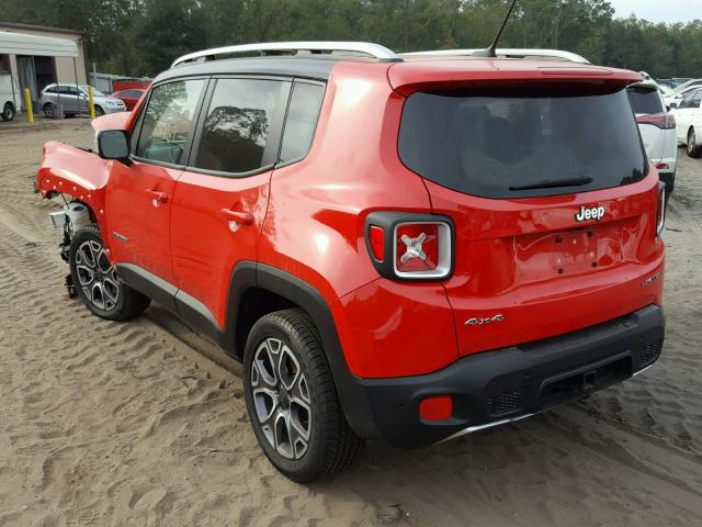 ZACCJBDT3FPC34081 - 2015 JEEP RENEGADE L RED photo 3