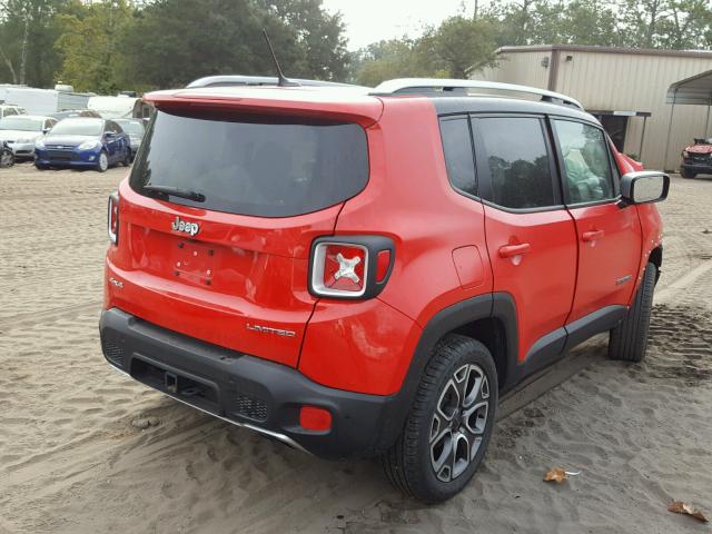 ZACCJBDT3FPC34081 - 2015 JEEP RENEGADE L RED photo 4