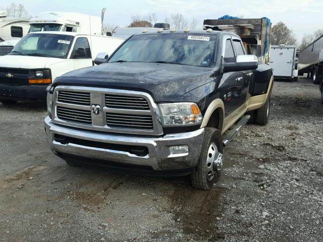 3D73Y4CL0BG509433 - 2011 DODGE RAM 3500 BLACK photo 2