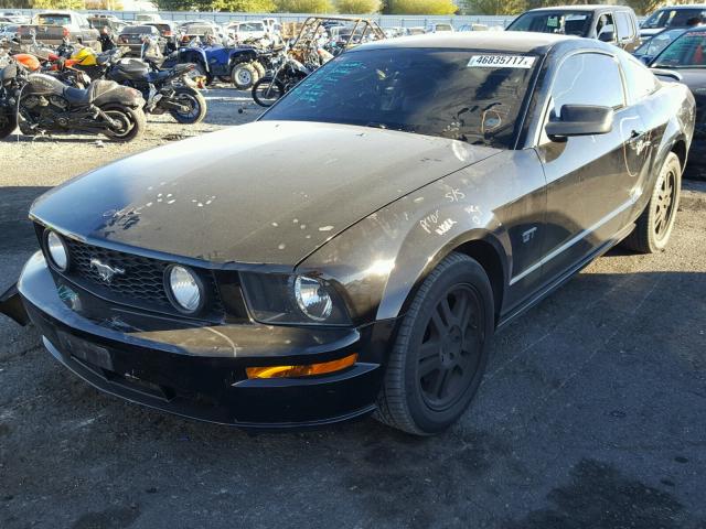 1ZVHT82H865154783 - 2006 FORD MUSTANG GT BLACK photo 2