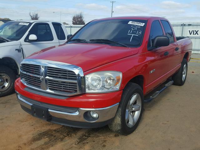 1D7HA18N98S568162 - 2008 DODGE RAM 1500 S RED photo 2