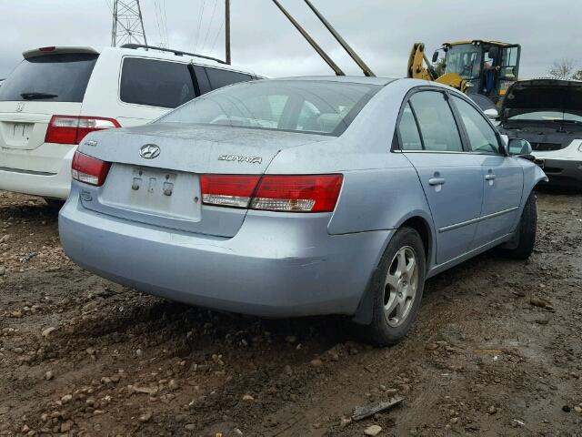 5NPEU46C26H172190 - 2006 HYUNDAI SONATA GLS SILVER photo 4