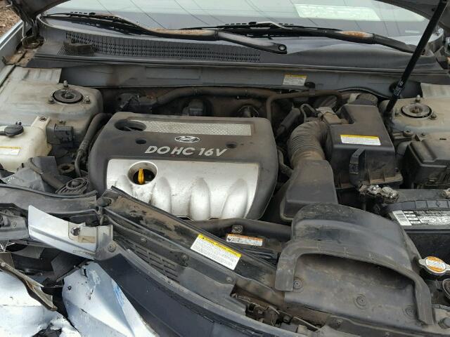 5NPEU46C26H172190 - 2006 HYUNDAI SONATA GLS SILVER photo 7