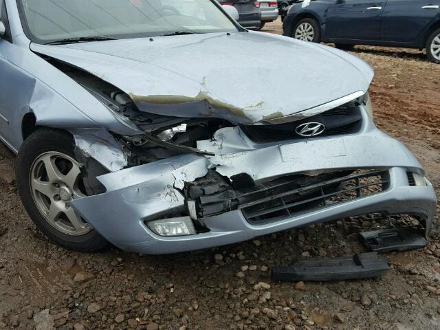 5NPEU46C26H172190 - 2006 HYUNDAI SONATA GLS SILVER photo 9