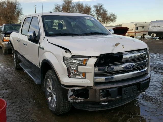 1FTFW1EG5GKF54668 - 2016 FORD F150 SUPER WHITE photo 1