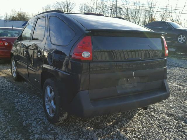 3G7DA03E24S505072 - 2004 PONTIAC AZTEK BLACK photo 3