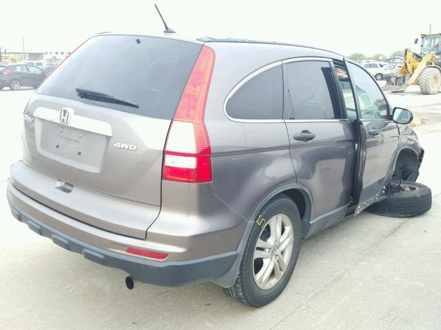 5J6RE4H56AL056809 - 2010 HONDA CR-V EX ყავისფერი ფოტო 4