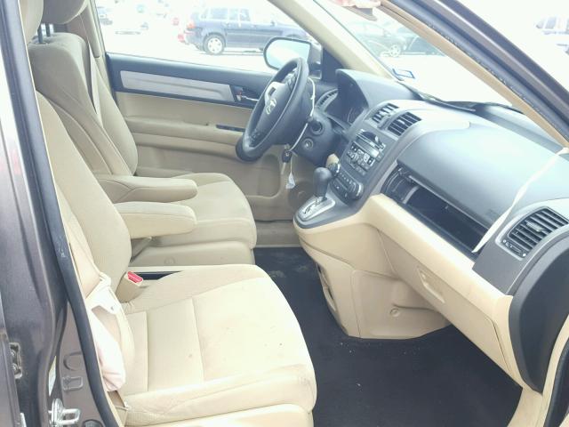 5J6RE4H56AL056809 - 2010 HONDA CR-V EX ყავისფერი ფოტო 5