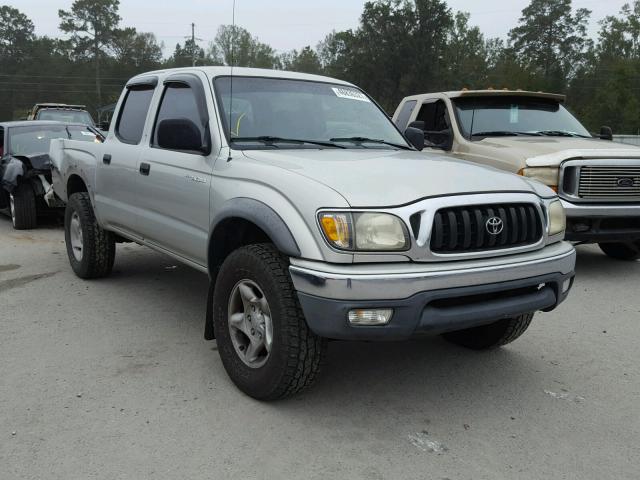 5TEGN92NX2Z137267 - 2002 TOYOTA TACOMA DOU SILVER photo 1