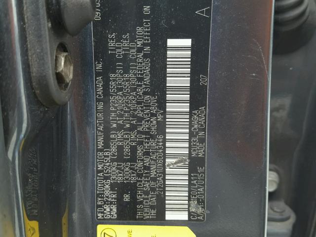 2T2GA31UX6C043446 - 2006 LEXUS RX 330 GRAY photo 10