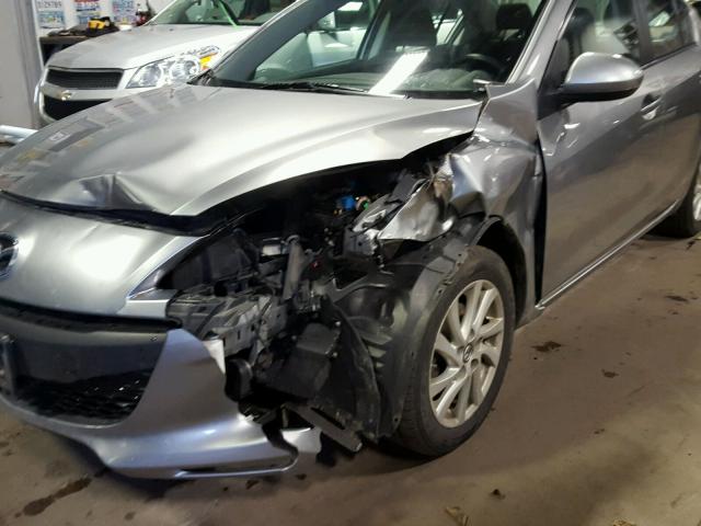 JM1BL1V71D1744461 - 2013 MAZDA 3 I GRAY photo 9