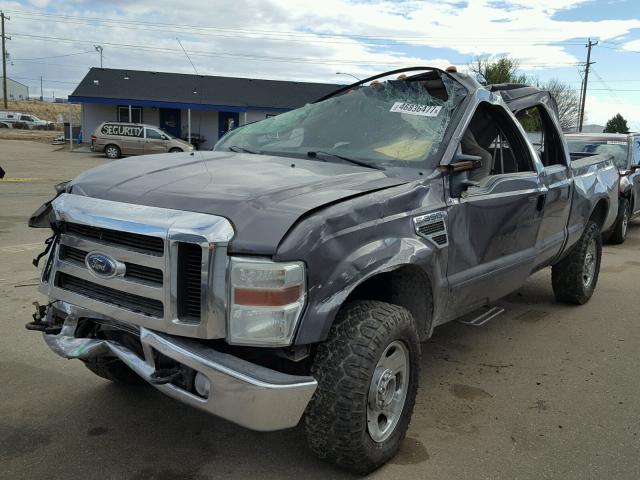 1FTWW31Y38EB22199 - 2008 FORD F350 SRW S GRAY photo 2