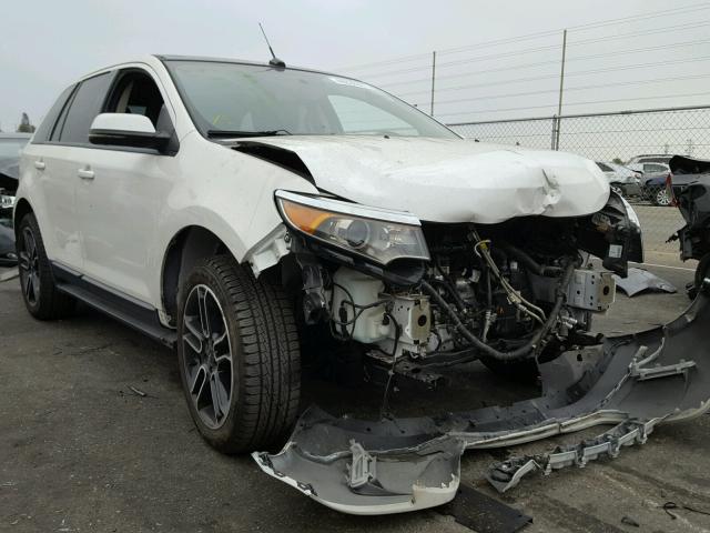 2FMDK3J90DBA97940 - 2013 FORD EDGE WHITE photo 1