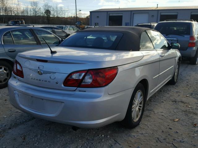 1C3LC55R08N634503 - 2008 CHRYSLER SEBRING TO SILVER photo 4