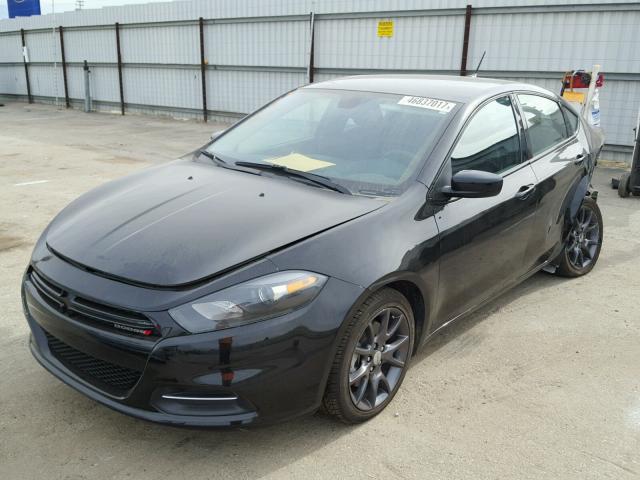 1C3CDFAA0GD750551 - 2016 DODGE DART SE BLACK photo 2