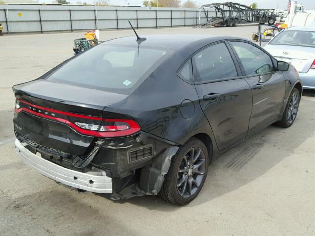 1C3CDFAA0GD750551 - 2016 DODGE DART SE BLACK photo 4