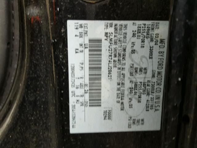 5LMFU27R74LJ28621 - 2004 LINCOLN NAVIGATOR BLACK photo 10