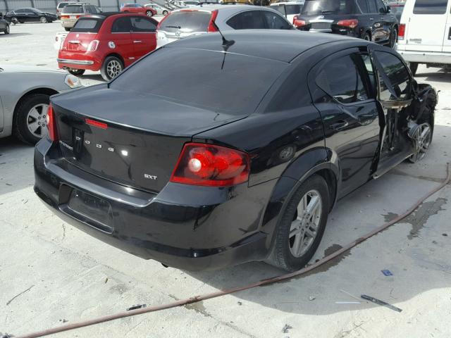 1C3CDZCBXCN219630 - 2012 DODGE AVENGER BLACK photo 4