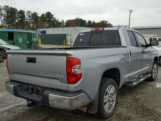 5TFRY5F17EX153079 - 2014 TOYOTA TUNDRA DOU SILVER photo 4