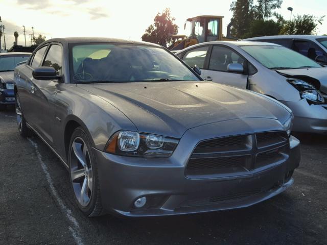 2C3CDXHG3EH287921 - 2014 DODGE CHARGER SX GRAY photo 1