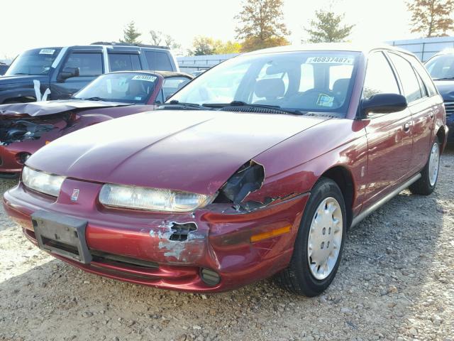 1G8ZJ8273VZ405795 - 1997 SATURN SW2 RED photo 2