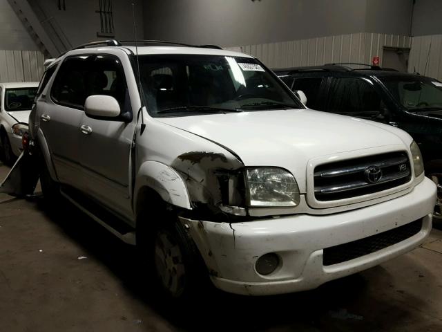 5TDBT48AX2S117573 - 2002 TOYOTA SEQUOIA LI WHITE photo 1