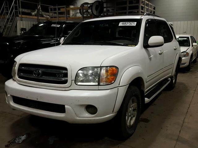 5TDBT48AX2S117573 - 2002 TOYOTA SEQUOIA LI WHITE photo 2