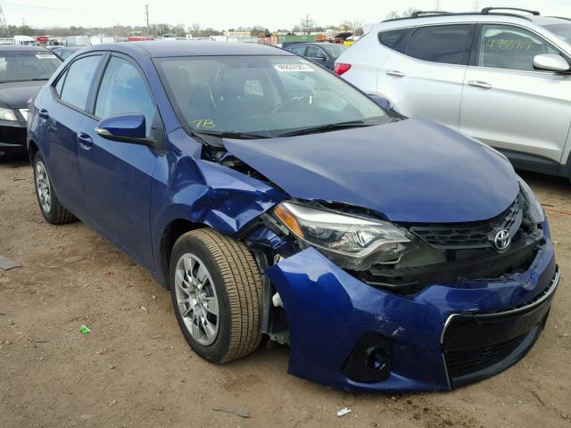 2T1BURHE1GC740898 - 2016 TOYOTA COROLLA L BLUE photo 1