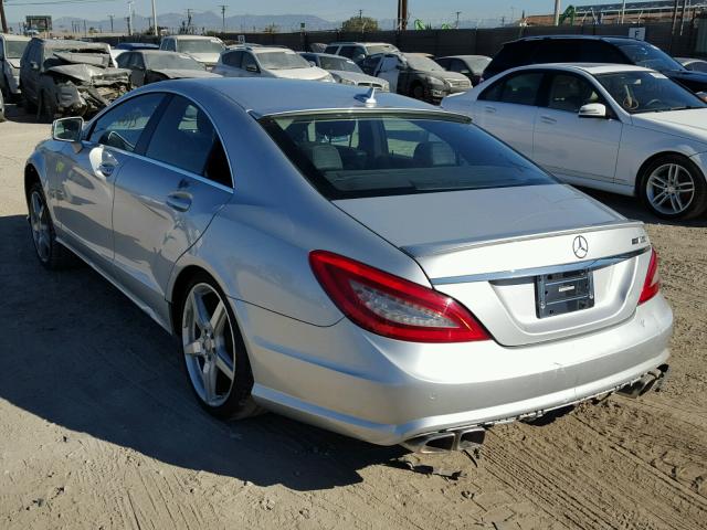 WDDLJ7DB1CA016582 - 2012 MERCEDES-BENZ CLS SILVER photo 3