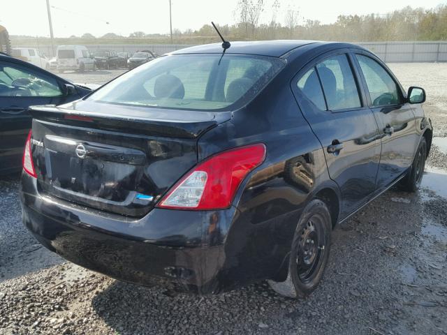 3N1CN7AP7DL883304 - 2013 NISSAN VERSA S BLACK photo 4