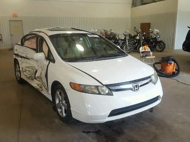 1HGFA16816L064437 - 2006 HONDA CIVIC EX WHITE photo 1