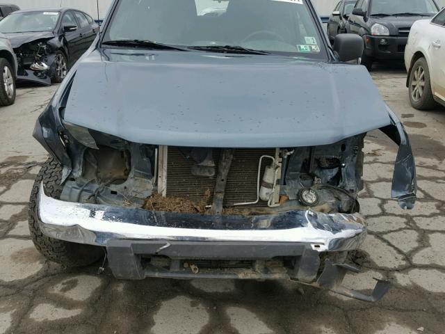 1GCDT13E478235275 - 2007 CHEVROLET COLORADO BLUE photo 7